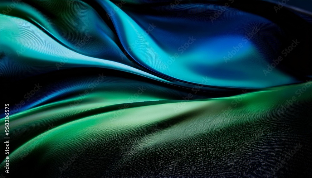 Obraz premium Premium Black, Blue, and Green Gradient background