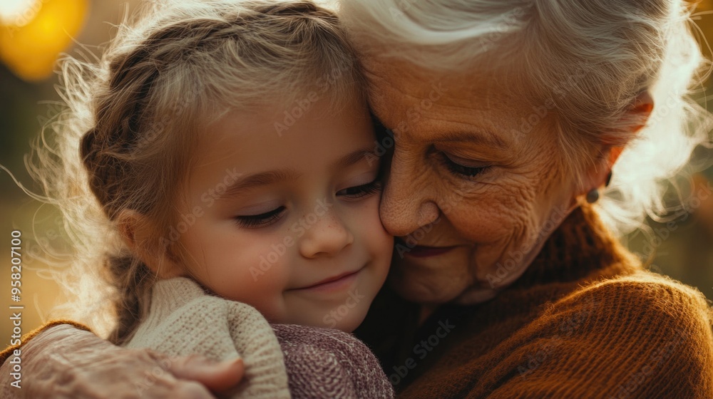 Endearing Moment: A Mother and Child Hug Endearing Moment: A Mother and Child Hug