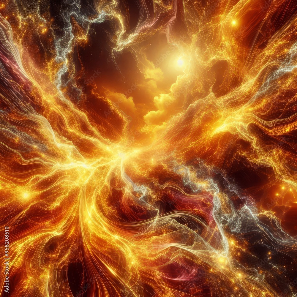 Vibrant golden lightning energy dynamic texture background
Vibrant golden lightning energy dynamic texture background
