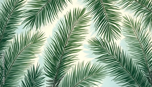 Palm leaf texture with distinct, branching patterns, adding a tropical and exotic vibe to design projects, perfect for nature-inspired decor.