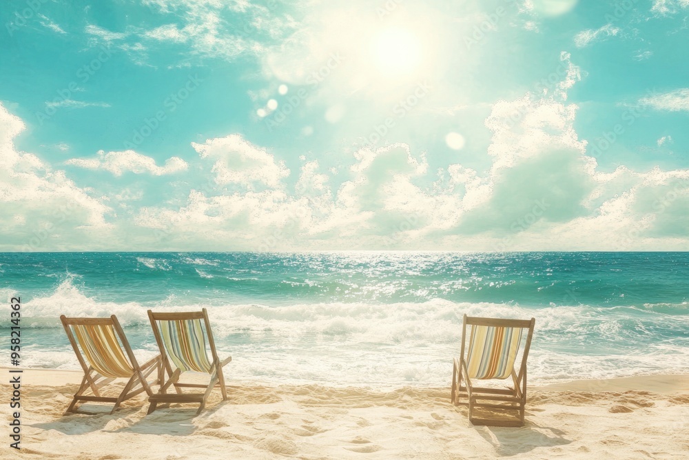Summer Beach Sea Tourism Vacation Sun Sky Water Photo Design , ai Summer Beach Sea Tourism Vacation Sun Sky Water Photo Design , ai