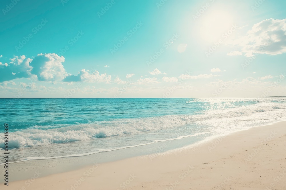 Summer Beach Sea Tourism Vacation Sun Sky Water Photo Design , ai Summer Beach Sea Tourism Vacation Sun Sky Water Photo Design , ai