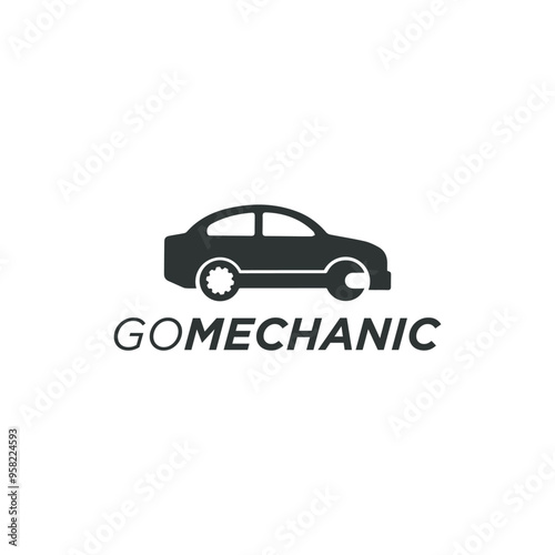 Go Mechanic Logo Vector Simple