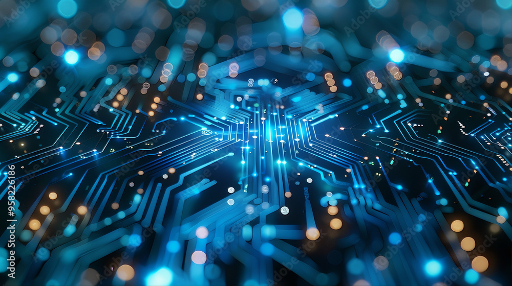 computer circuit board abstract backgroun