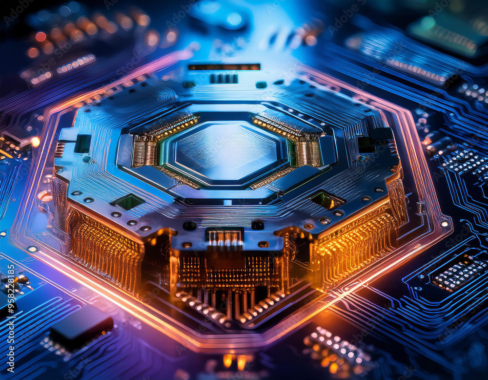 Fototapeta premium Close-Up of Tech Innovations