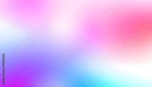 Gradient blurred soft smooth background in shades of pink and purple. Gradient background with soft, blurred colors transitioning from pink to blue