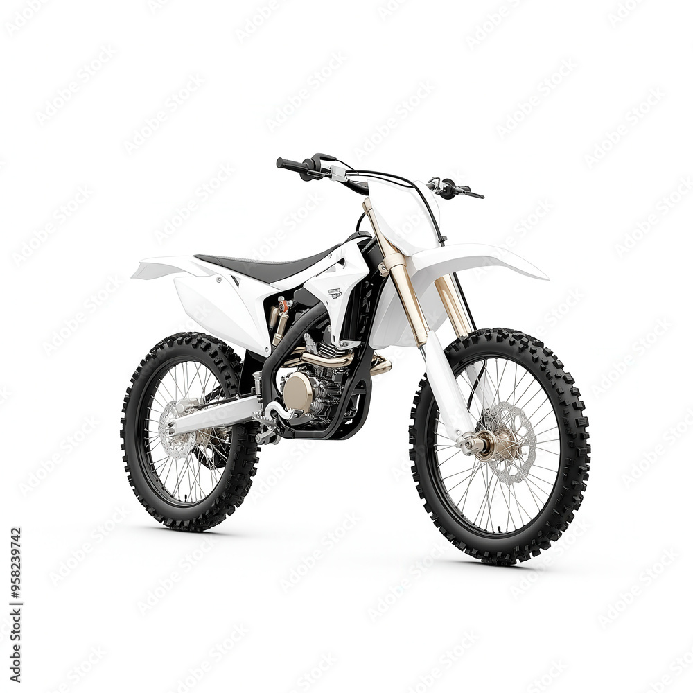 Obraz premium Dirtbike Isolated