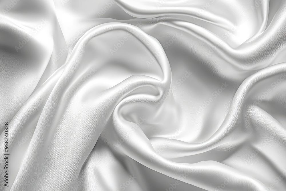 White gray satin texture that is white silver fabric silk panorama background with beautiful soft blur pattern natural , ai White gray satin texture that is white silver fabric silk panorama background with beautiful soft blur pattern natural , ai