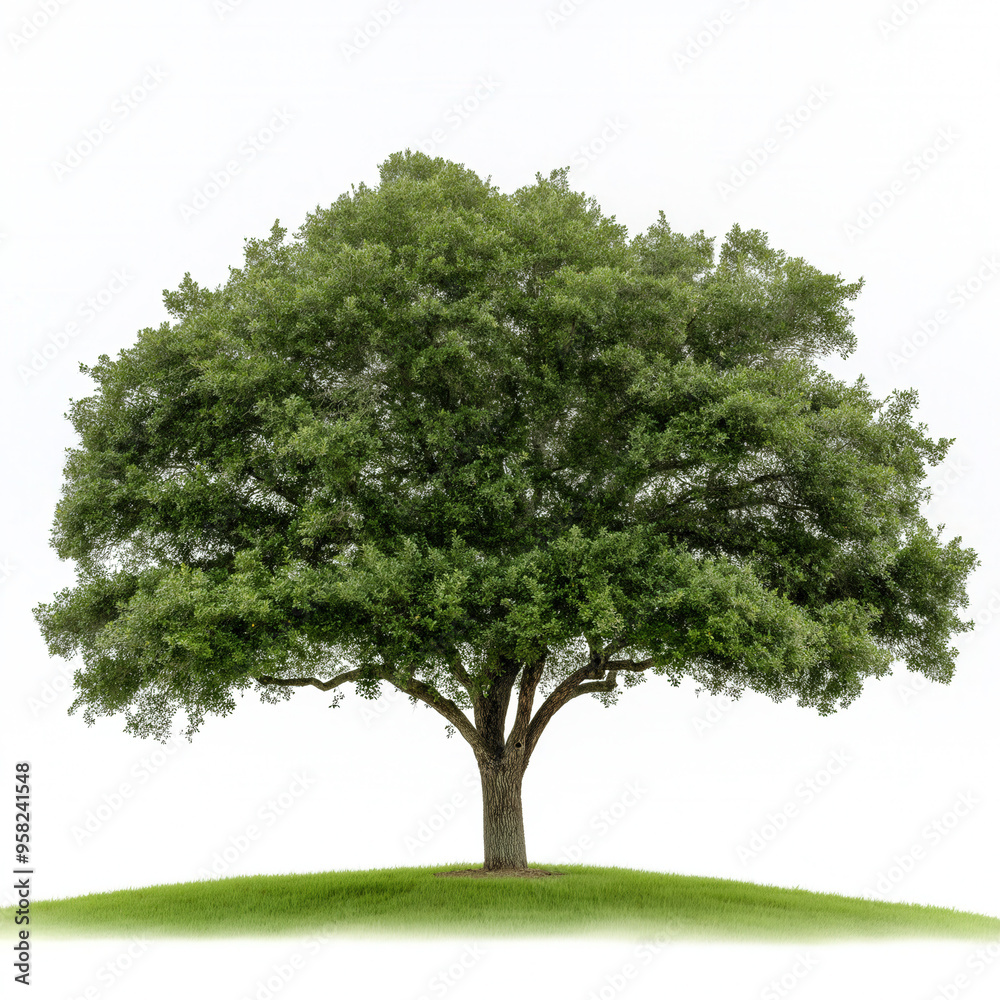 Live Oak Tree Isolated On White Live Oak Tree Isolated On White