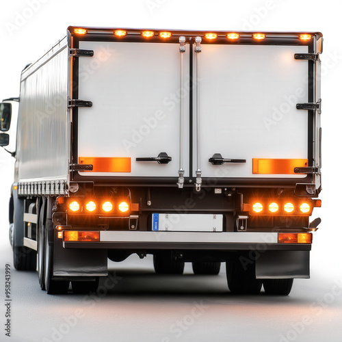 Truck Behind Isolated