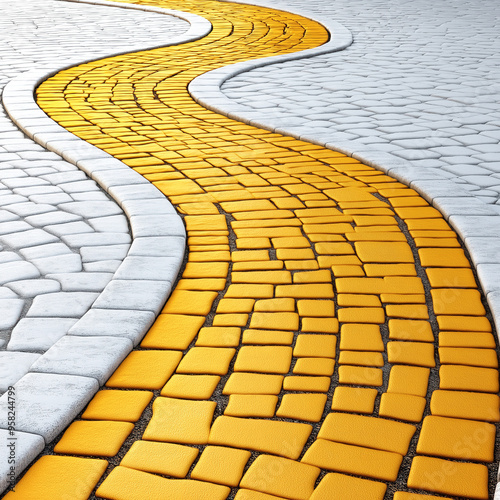 Yellow Brick Road Isolated