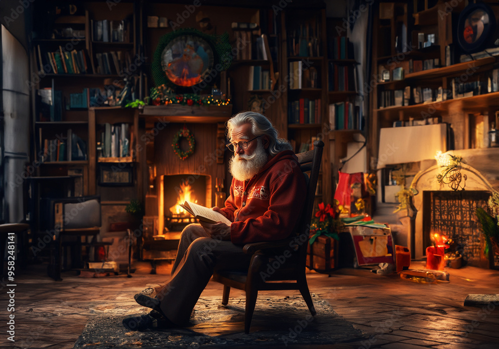 Children eagerly await Santa�fs magical visit. Children eagerly await Santa�fs magical visit.