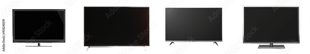 Background of transparent tv on stand with blank screen Background of transparent tv on stand with blank screen