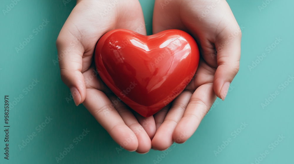 Obraz premium hands holding heart