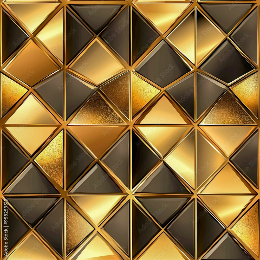 Luxury golden abstract geometric pattern background, tile Luxury golden abstract geometric pattern background, tile
