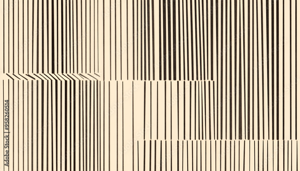 Fototapeta premium Thin, repeating lines or stripes, either vertical or horizontal, on a neutral background