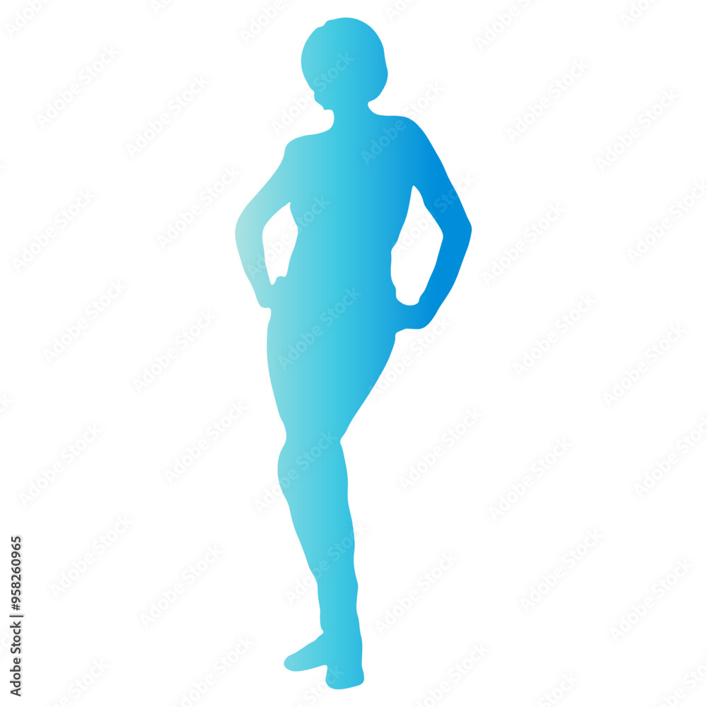 Happy Women Day Silhouette on White Background. Vector Illustration with Flat Colorful Style. Happy Women Day Silhouette on White Background. Vector Illustration with Flat Colorful Style.