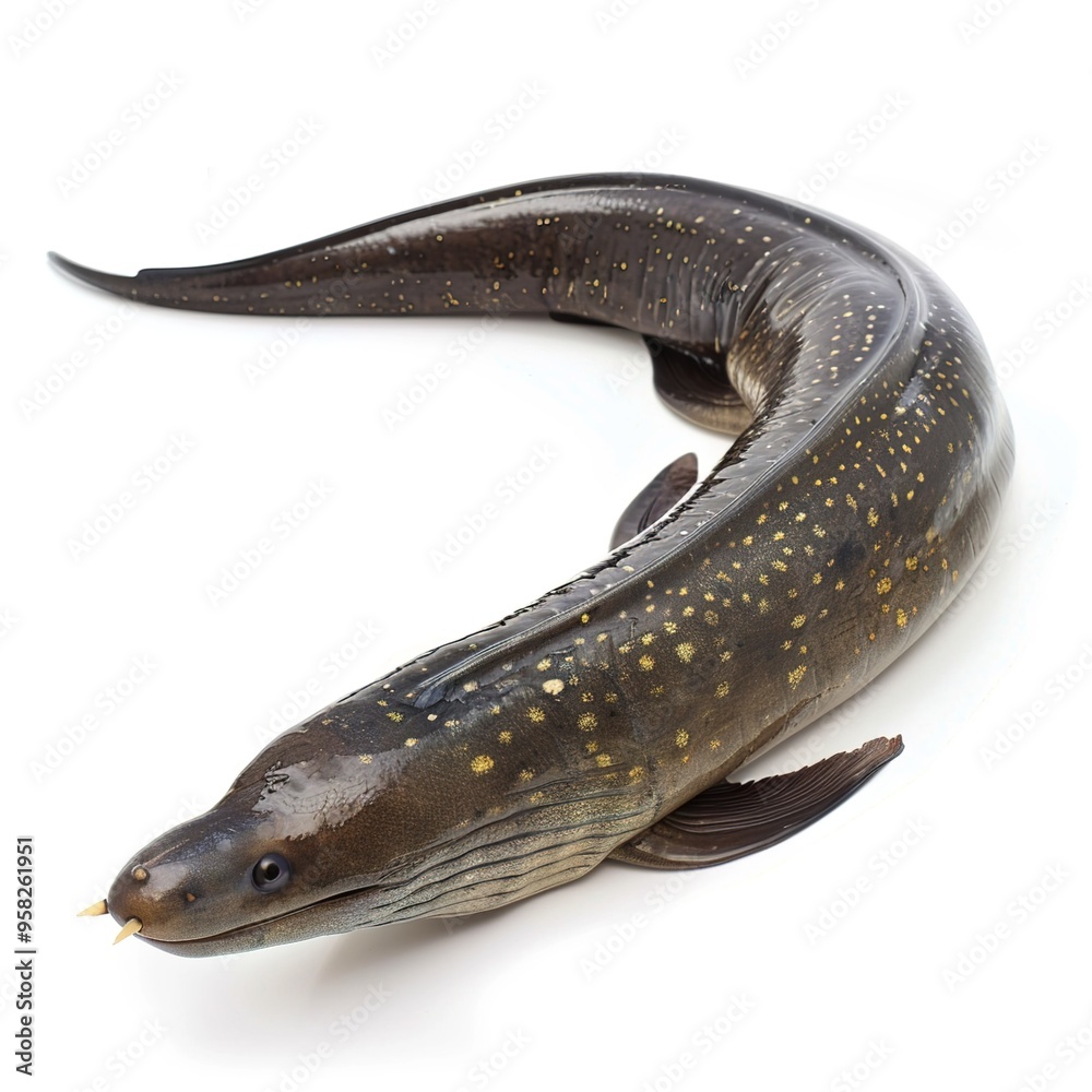 Eel fish isolated on white background isolated on white background - Eel fish isolated on white background isolated on white background -