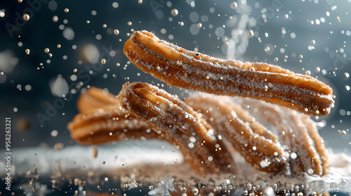 Close-Up of Freshly Made Churros.