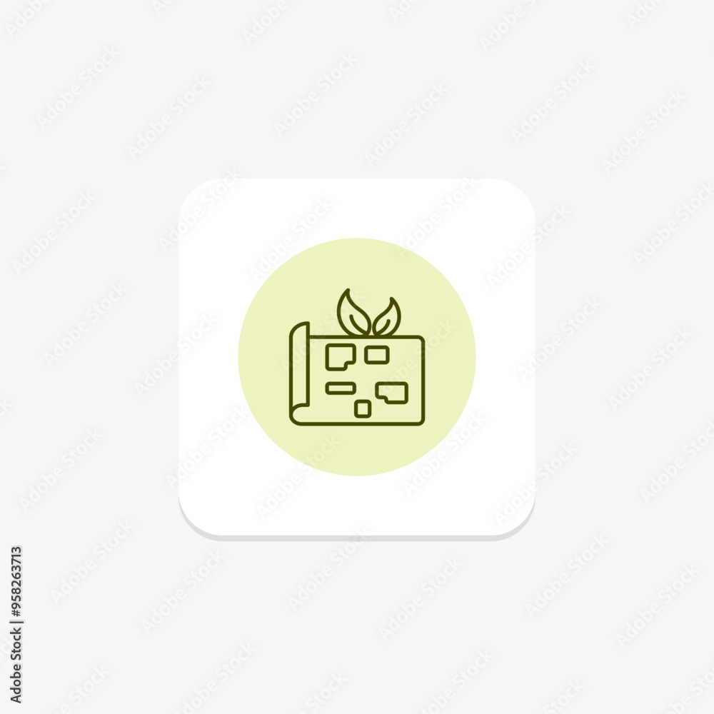 Sustainable City Planning line icon , vector, pixel perfect, illustrator file Sustainable City Planning line icon , vector, pixel perfect, illustrator file