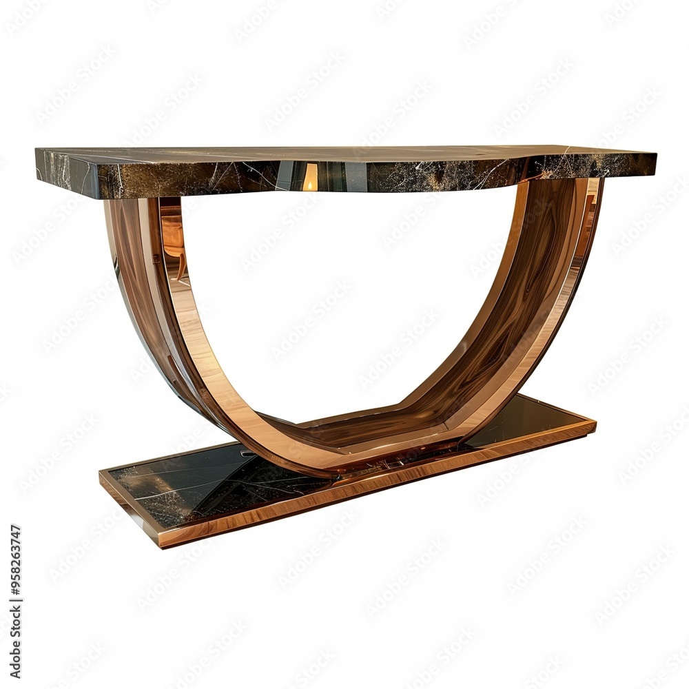 console table isolated on a transparent background, generative ai ...