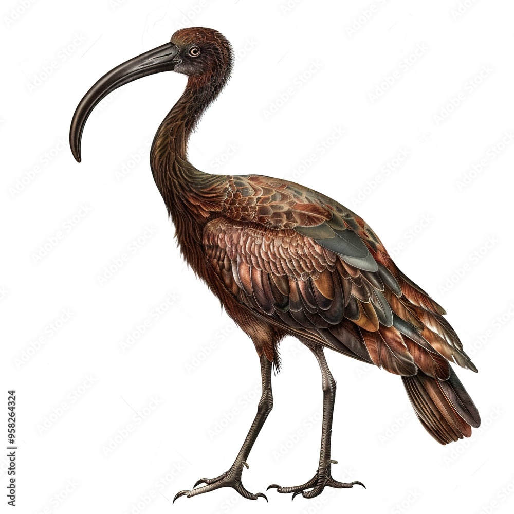 Obraz premium Ibis isolated on transparent background