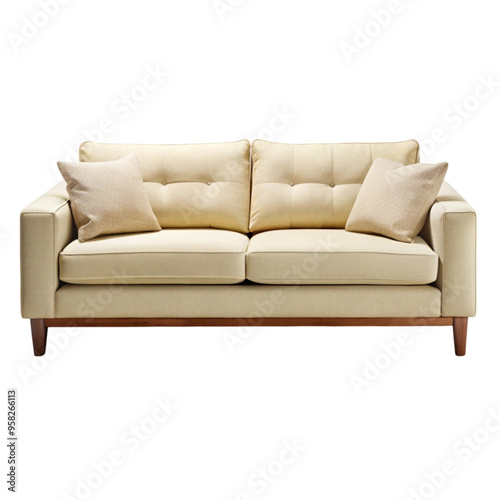 Sofa isolated on transparent background