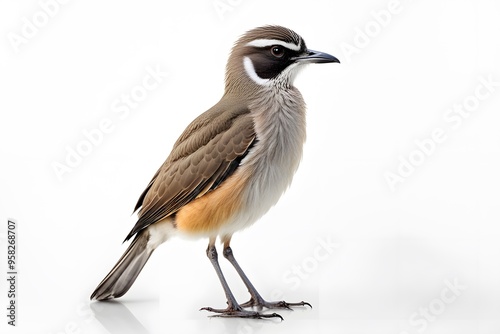 Cape crombec bird on white background, AI Generated photo