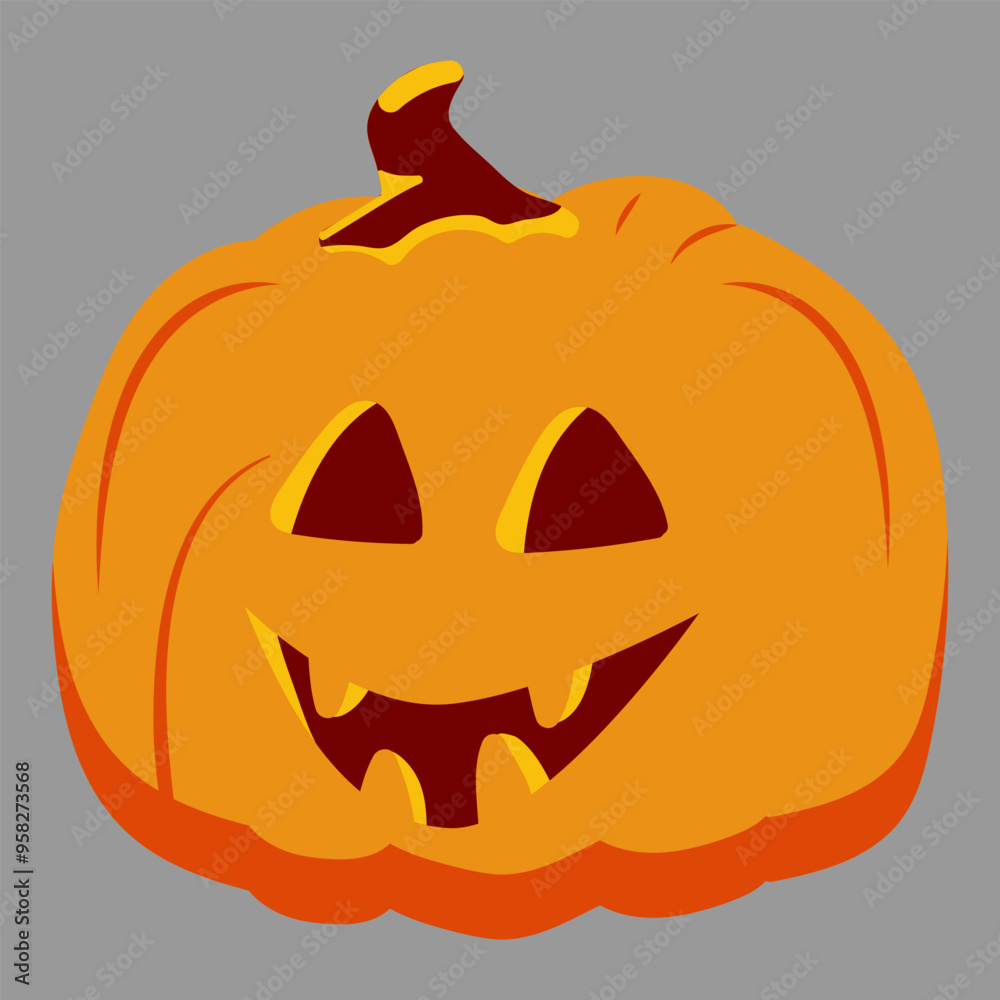 Fototapeta premium scary pumpkin halloween