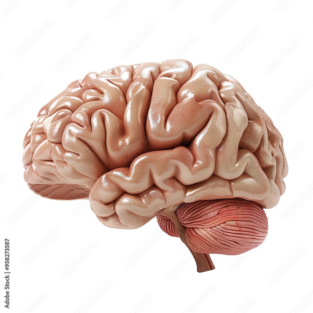 human brain isolated on white human brain isolated on white