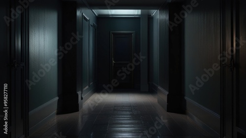 A long darkened Corridor at home