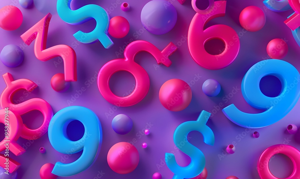 Seasonal sales background with percent discount pattern. 3D. Seasonal sales background with percent discount pattern. 3D.