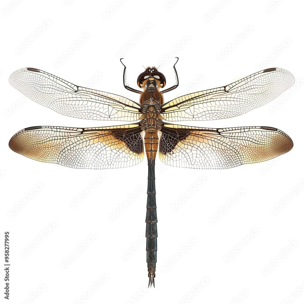 dragonfly on white dragonfly on white