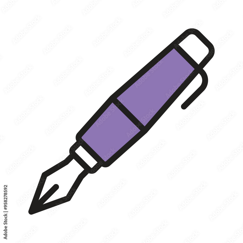 Simple pen icon, for writing and creative designs Simple pen icon, for writing and creative designs