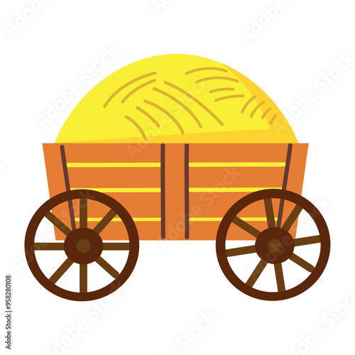 Hay ride icon clipart avatar logtotype isolated vector illustration photo