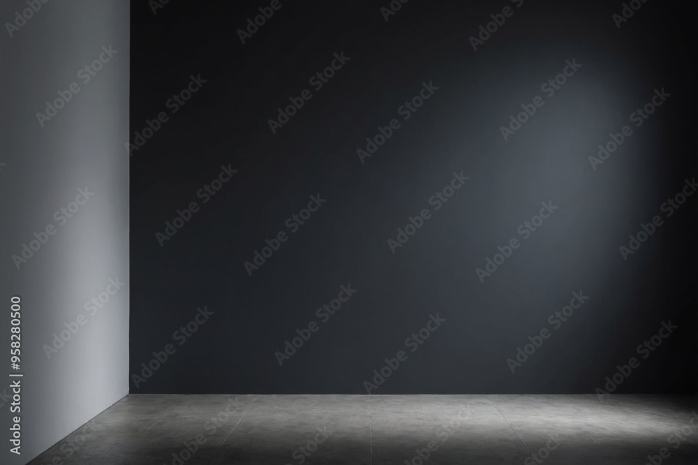 Empty light dark wall with beautiful chiaroscuro Empty light dark wall with beautiful chiaroscuro