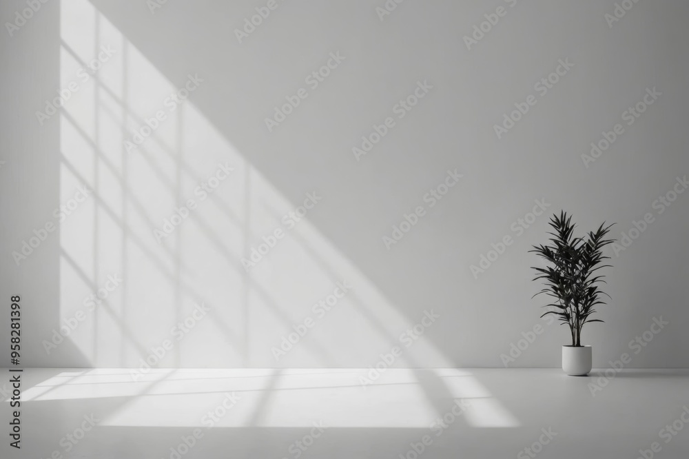 Obraz premium minimalist and clean shadow overlay