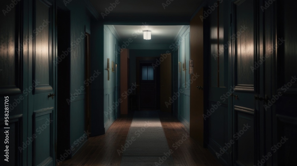 A long darkened Corridor at home A long darkened Corridor at home