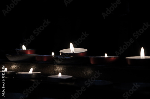 velas en santuario.