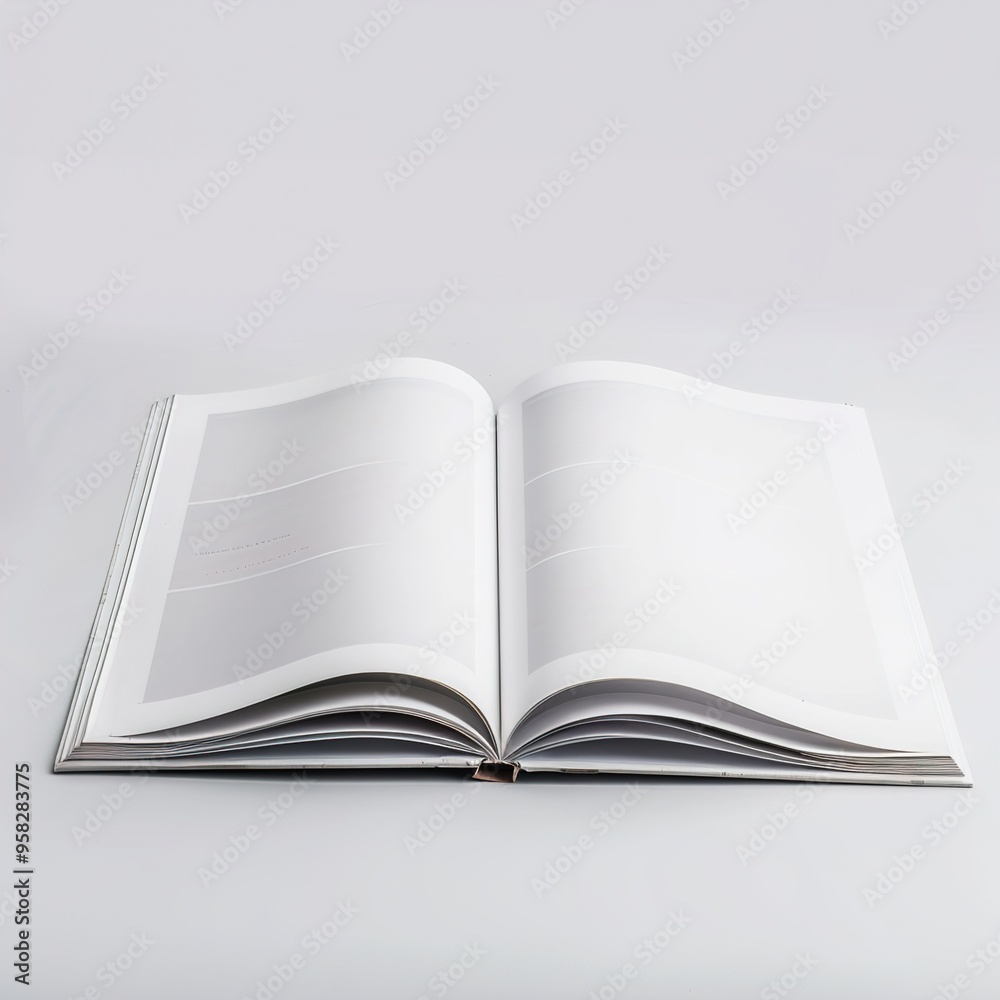 Inside magazine mockup template isolated Inside magazine mockup template isolated