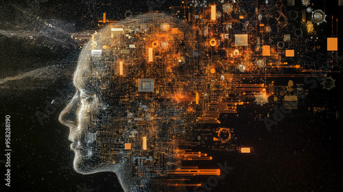 inteligência artificil ilustração