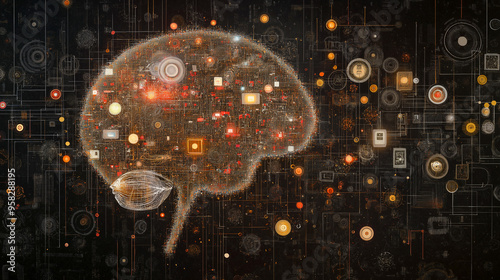 inteligência artificil ilustração