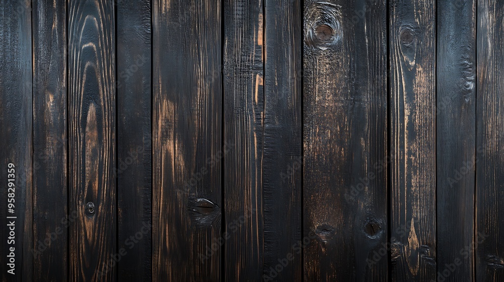 Fototapeta premium Dark Wooden Plank Background