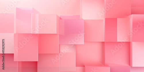 Pink minimalistic geometric abstract background with seamless dynamic square suit for corporate, business, wedding art display products blank copyspace 