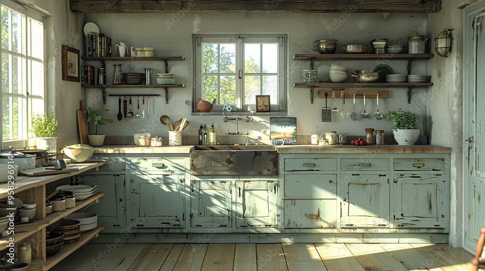 Rustic Farmhouse Kitchen Interior Design Rustic Farmhouse Kitchen Interior Design