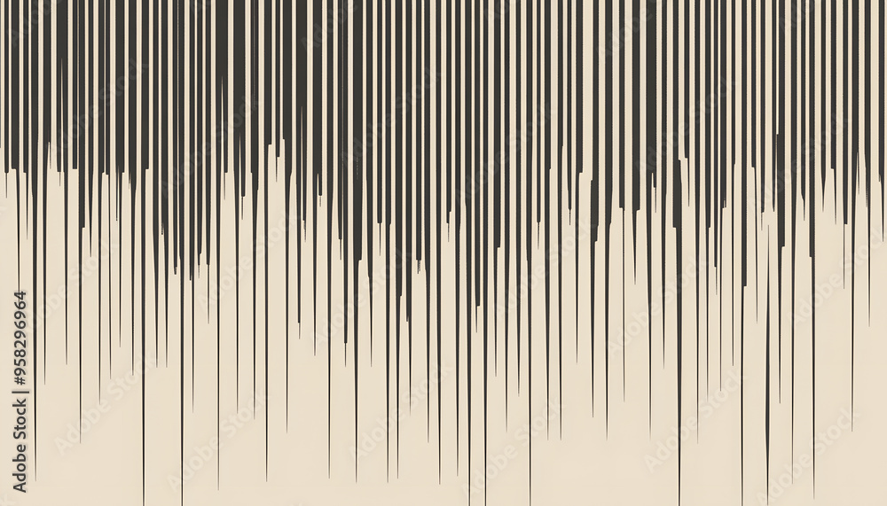 Fototapeta premium Thin, repeating lines or stripes, either vertical or horizontal, on a neutral background