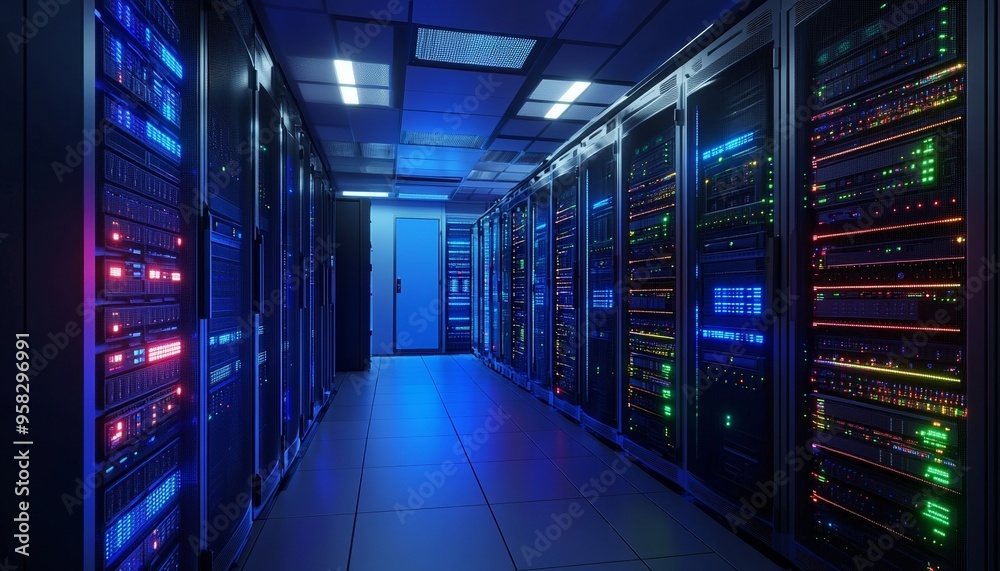 Server Racks in Modern Data Center Server Racks in Modern Data Center