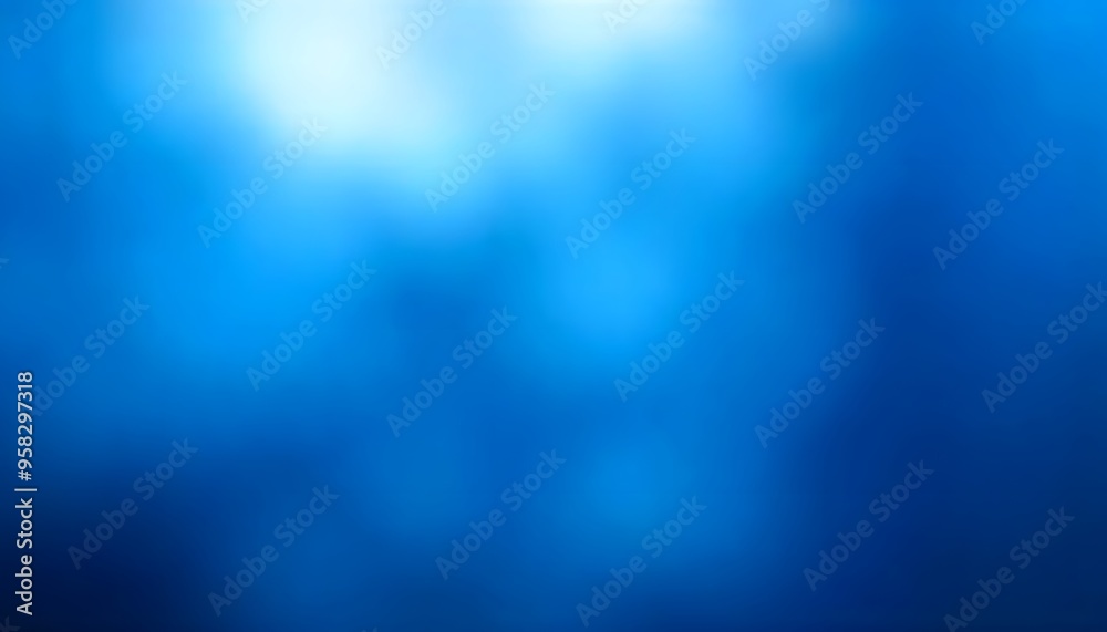 Fototapeta premium Soft smooth blue gradient blur background
