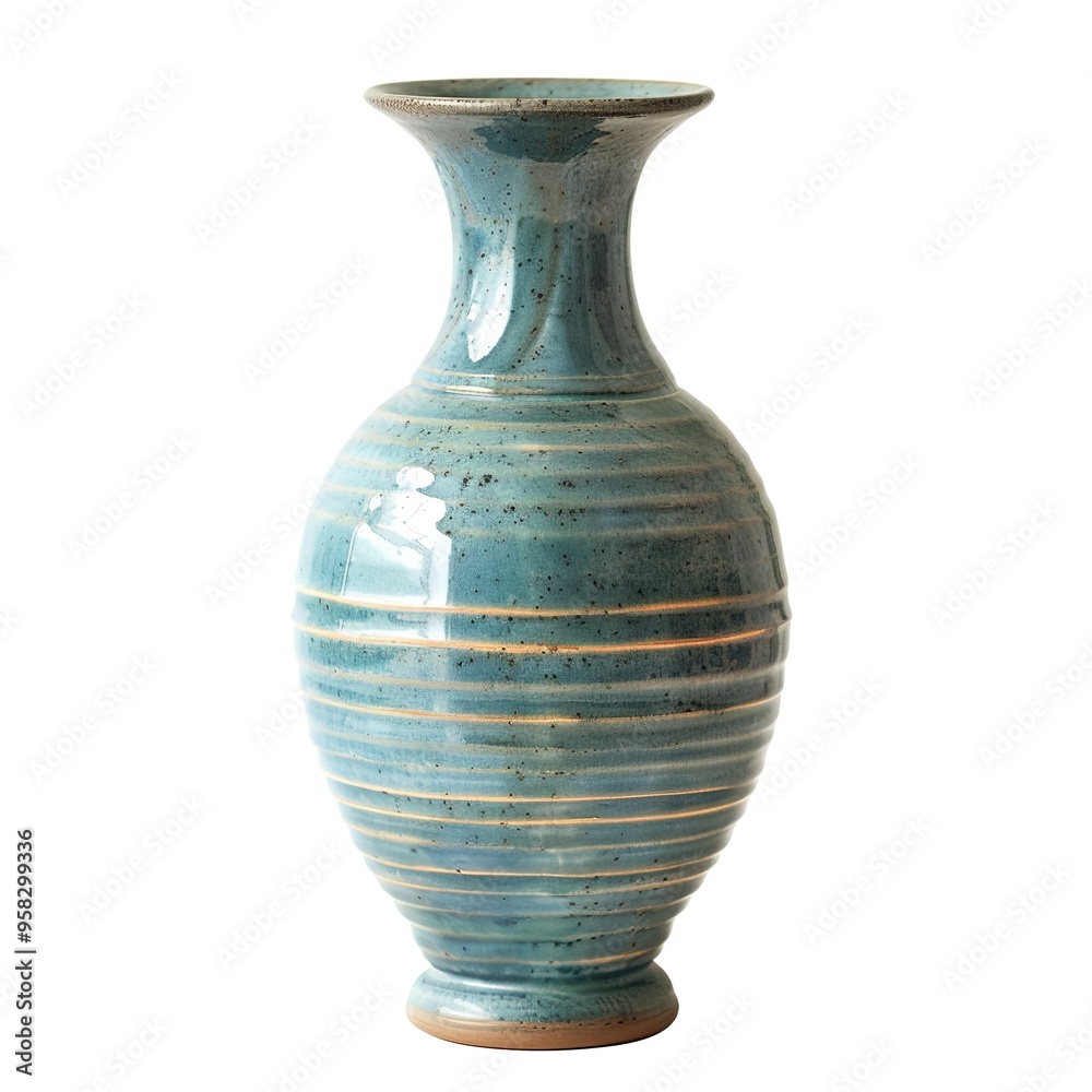Isolated ceramic vase isolated on white background Isolated ceramic vase isolated on white background
