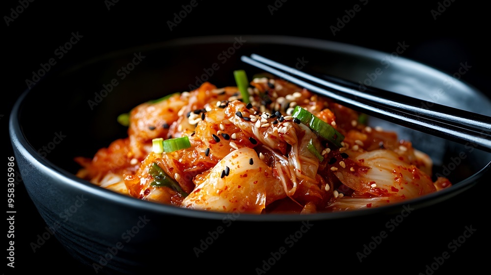 Spicy Kimchi with Sesame Seeds and Cilantro Spicy Kimchi with Sesame Seeds and Cilantro